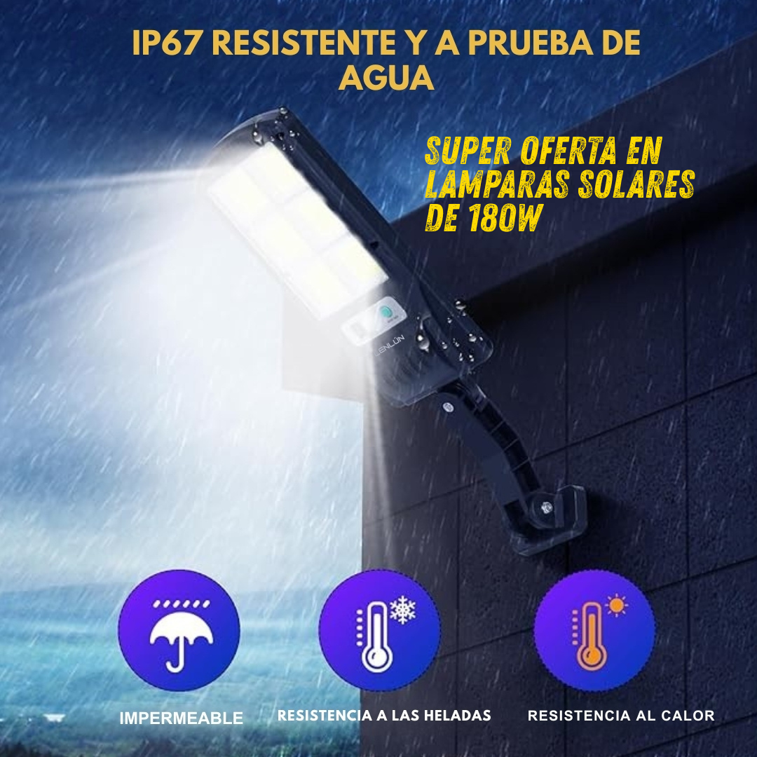 🛒LAMPARA SOLARIS DE 180 WATTS ☀️ 2X1 $39.99