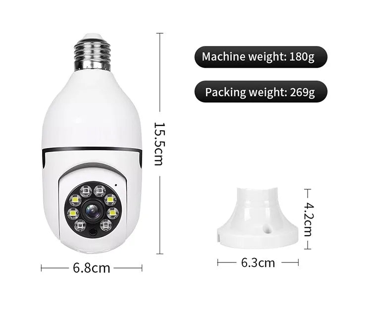 FOCO CAMARA WIFI 36O°