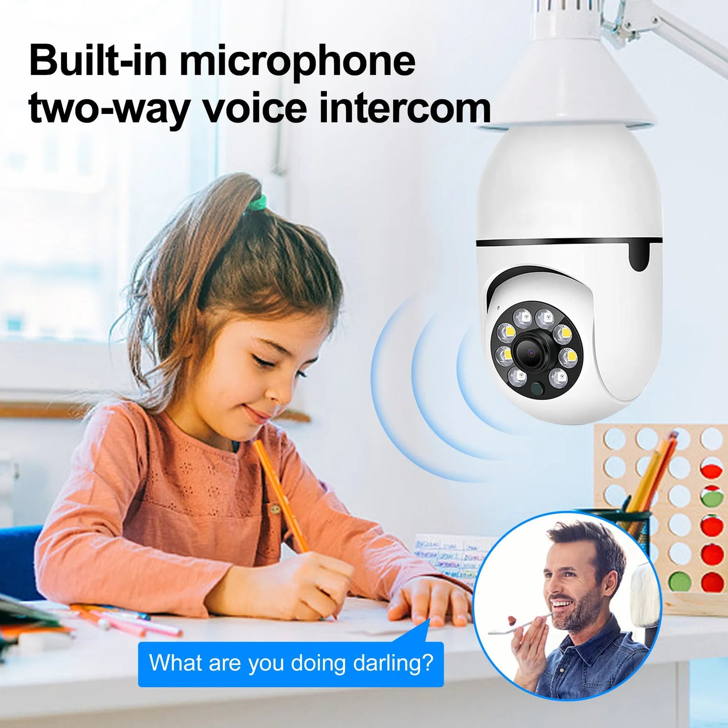 FOCO CAMARA WIFI 36O°
