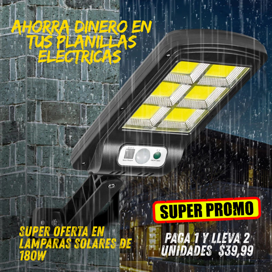🛒LAMPARA SOLARIS DE 180 WATTS ☀️ 2X1 $39.99